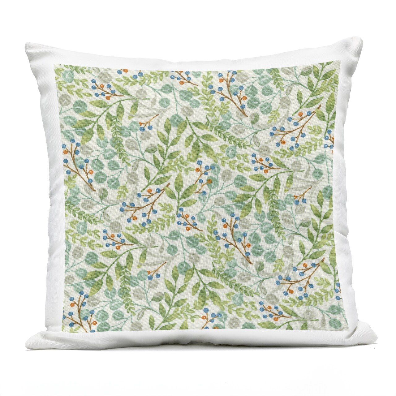 Stupell Industries Green Nature Leaves Sprouts Outdoor Pillow, 18 x 7 x 18